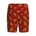 thumbnail image 2 of Lsque Hohey Bee Golden Mens Sleep Pajama Shorts,Short Pajama Pants, Cotton Ultra-Soft Knit-Medium, 2 of 9