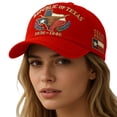 thumbnail image 4 of QASIEATN Women's Everyday Wear Accessories Cotton Baseball Cap for Women Fashion Texas Anniversary Printed Visor Hat Casual Comfortable Sports Sun Hat, 4 of 7