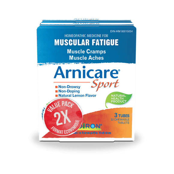 Boiron Arnicare Sport – Homeopathic Medicine for Relief of Muscular Soreness, Cramping and Fatigue Following Physical Workout or Overexertion 2×33 Tablets 66 Count