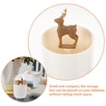thumbnail image 4 of IFANLANDOR 2Pcs Cartoon Style Plastic Cotton Swab Holder for Home Use Lovers Multi 4.3x2.4in, 4 of 5