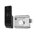 thumbnail image 1 of Waterproof Fingerprint Smart Door Lock Outdoor Gate Bluetooth Password Deadbolt +Mechanical Key, 1 of 10