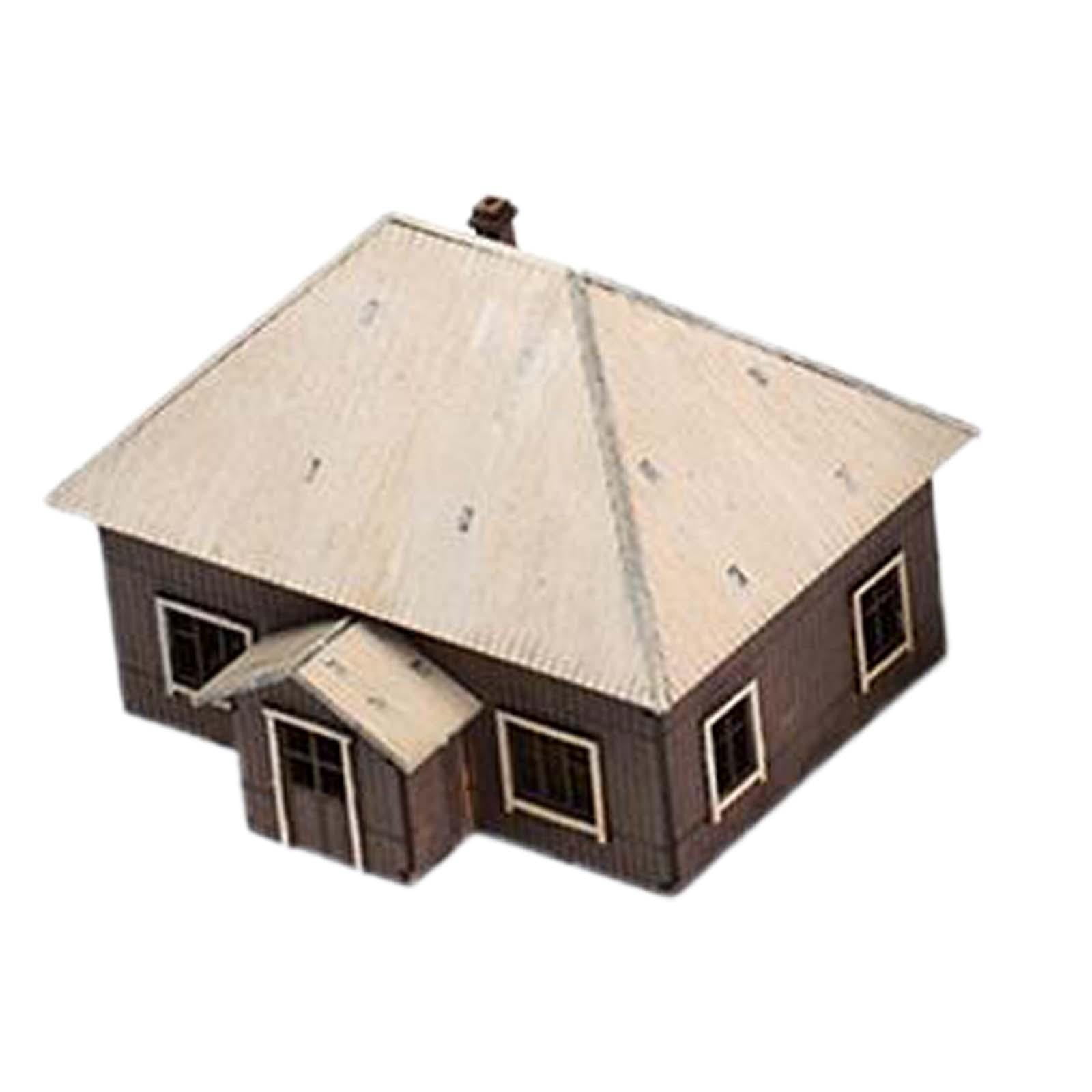 1/72 House Model Building Kits Landscape Building Materials Hobby Toys Educational Learning Toy Layout Scenery for Diorama Layout Accessory Style D