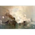 thumbnail image 1 of 24"x36" Gallery Poster, Monitor and Merrimac css virginia First Fight Between Ironclads, 1 of 1