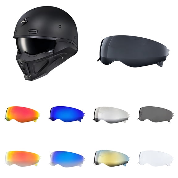 Combat Helmet Visor for Scorpion EXO Covert-X Face Shield Moto Lens Accessories