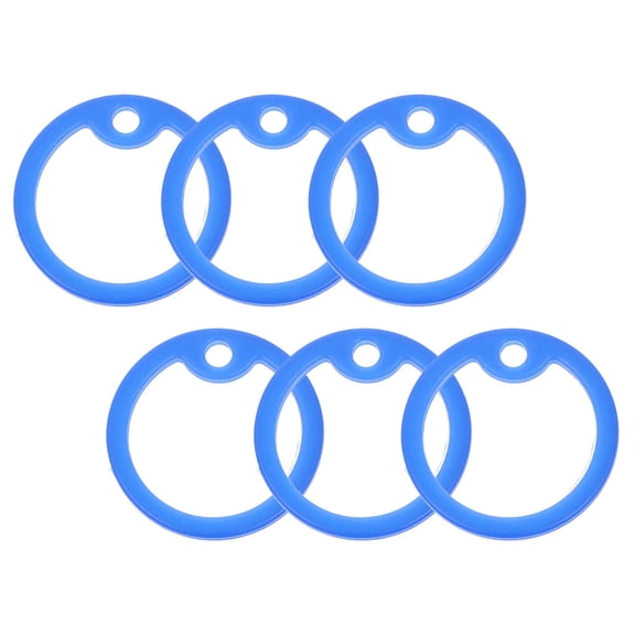 NICEXMAS 6Pcs Pet Tag Mute Ring with Simple and Generous Design for Dog Collar Tag Noise Reduction and Protection