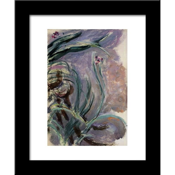 Irises 20x24 Framed Art Print by Monet, Claude