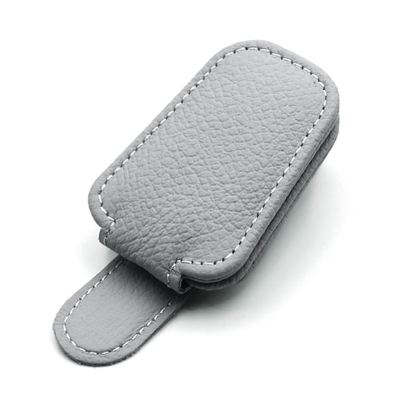 hirigin Car Glasses Storage Clip Folding Buckle Design Multifunctional Leather Car Accessories Car Glasses Holder