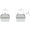 thumbnail image 2 of HALO 65-Watt Equivalent, Integrated LED, Metal, Area Light, 4000K, Light Gray, 2 of 3