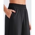 thumbnail image 5 of G4Free Lightweight Wide Leg Pants Women with Pockets Flowy High Waisted Trousers Travel Lounge Summer Fall 27"/29"/31", 5 of 7