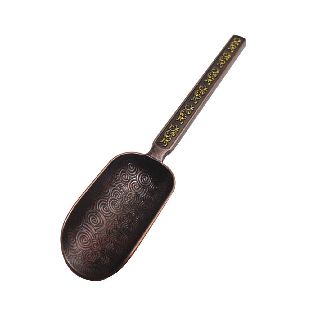 Copper Zinc Loose Leaf Tea Scoop Retro Style Tea Shovel Coffee Bean