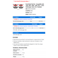 thumbnail image 2 of Front Brake Pad Set - Compatible with 1999, 2001, 2008 - 2009, 2011 - 2018 Volkswagen Jetta 2.0L 4-Cylinder 2012 2013 2014 2015, 2 of 2