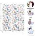 thumbnail image 4 of Princess Pattern Blanket,Comfortable Soft Flannel Throw Blanket,All Season,Warm Lightweight Blankets for Sofa Bed Couch Living Room Chair,30"x40", 4 of 4