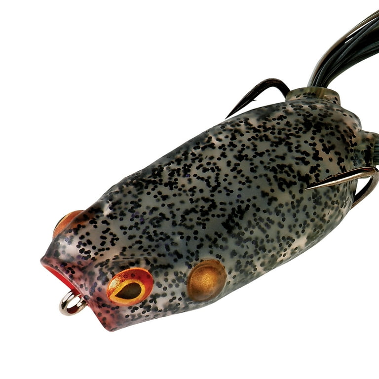 BOOYAH Poppin' Pad Crasher Hollow Body Frog Old Smokey 3 1/2 oz. 