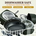 thumbnail image 6 of Granitestone Armor Max 5.5 Quart.Sauté Pan with Lid - 12 Inch Non Stick Deep Frying Pan with Lid, Large Frying Pan, Oven Safe Skillet with Lid, Multipurpose Jumbo Cooker, Stovetop/Dishwasher Safe, 6 of 10