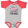 thumbnail image 3 of Inktastic First Birthday Unicorn Cat Girls Girls Baby Bodysuit, 3 of 5