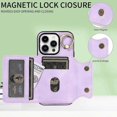 thumbnail image 2 of Wallet Case for iPhone 15 Pro Max/15 Ultra with Card Holder, 360Rotation Ring Holder Stand Card Slots Case, PU Leather Protective Cover, 2 of 5