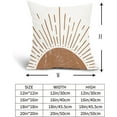 thumbnail image 4 of Brown Boho Pillow Covers 16x16 Inch Pack of 2 Bohemian Sun Sunrise Decorative Outdoor Throw Pillow Covers Farmhouse Pillowcase Square Linen Cushion Cover for Bedroom Sofa Couch Home Decor, 4 of 6