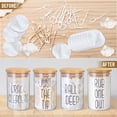 thumbnail image 4 of Dispensador de vidrio Apothecary Jars Lucomb Qtip Holder, 300 ml, 4 unidades, 4 of 7
