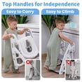 thumbnail image 4 of Primlect Potty Training Toilet Seat, 2 in 1 with Ladder, Adjustable Height ,for Ages 1-3, Gray, 4 of 10