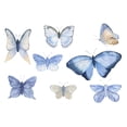 thumbnail image 3 of Blue Fairy Butterflies Wallpaper Peel and Stick 10'L x 24''W, 3 of 5