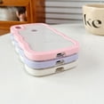 thumbnail image 4 of for iPhone XR Case, Curly Wave Frame Cute Phone Case Clear Wavy Aesthetic Phone Case for Women Girls Slim Soft TPU Shockproof Protective Bumper Case, White, 4 of 8