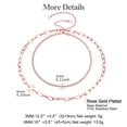 thumbnail image 7 of Silvora Layered Chain Necklaces Set for Women Rose Gold Plated Fashion Herringbone Paperclip Choker Necklace Stainless Steel Flat Snake Chain Jewelry Gifts for Mom Wife Valentine's Day, 7 of 7