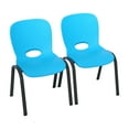 thumbnail image 1 of LIFETIME Kids Stacking Chairs Bundle, 2 Pack, Glacier Blue, 1 of 5
