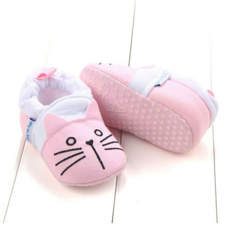 

Huyghdfb Baby Pea Shoes Soft Sole Anti-Slip Cartoon Cute Animal Shapes Foot Wear