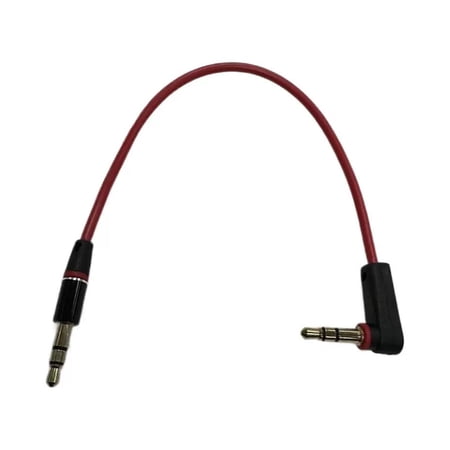 PatungKu Braided Nylon Auxiliary Cable Gold Plated Connectors 90 Degree Bend Design