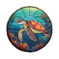 thumbnail image 2 of Bingfone Sea Turtle In Coral Spare Tire Cover Weatherproof Universal Wheel Protectors For Rv Camper Travel Trailer Suv Truck-17 Inch, 2 of 9