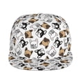 thumbnail image 2 of Fotbe French Bulldog3 Flat Bill Visor Cap Classic Snapback Hat Polyester Foam Trucker Hat Trucker Cap Adjustable Baseball Cap, 2 of 9