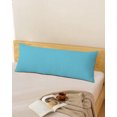 thumbnail image 2 of Lake Blue Long Body Pillow Cover 20x60 Inch, Farmhouse Solid Blue Color Modern Art Decorative Pillowcase with Zipper, Microfiber Pillow Protector, Soft Breathable Long Pillowcases for Women, 2 of 9