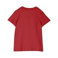 thumbnail image 5 of Girls' Red Bow Graphic T-Shirt - Soft Stretch Polyester Spandex, Crew Neck Short Sleeve, Playful Casual Tee for Kids 4-12 Years School & Outings,Size 9 T, 5 of 8