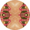 thumbnail image 1 of Ahgly Company Tapis d'Intérieur Lavables en Machine, Ronds, Transitionnels, Orange Jaune, Ronds de 6', 1 of 7