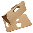 thumbnail image 5 of 10 portavasos con asa de cartón kraft, portavasos de café con doble orificio, portavasos desechable para bebidas frías o calientes, servicios de alimentos, té con leche, contenedor para llevar, 5 of 5