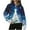 #0182-Blue, variant on Uootdi Christmas Sweaters for Women Ugly Quarter Zip Lapel Long Sleeve Shirts for Women Christmas Holiday Sweatshirts Graphic Pullover Clothes Gift