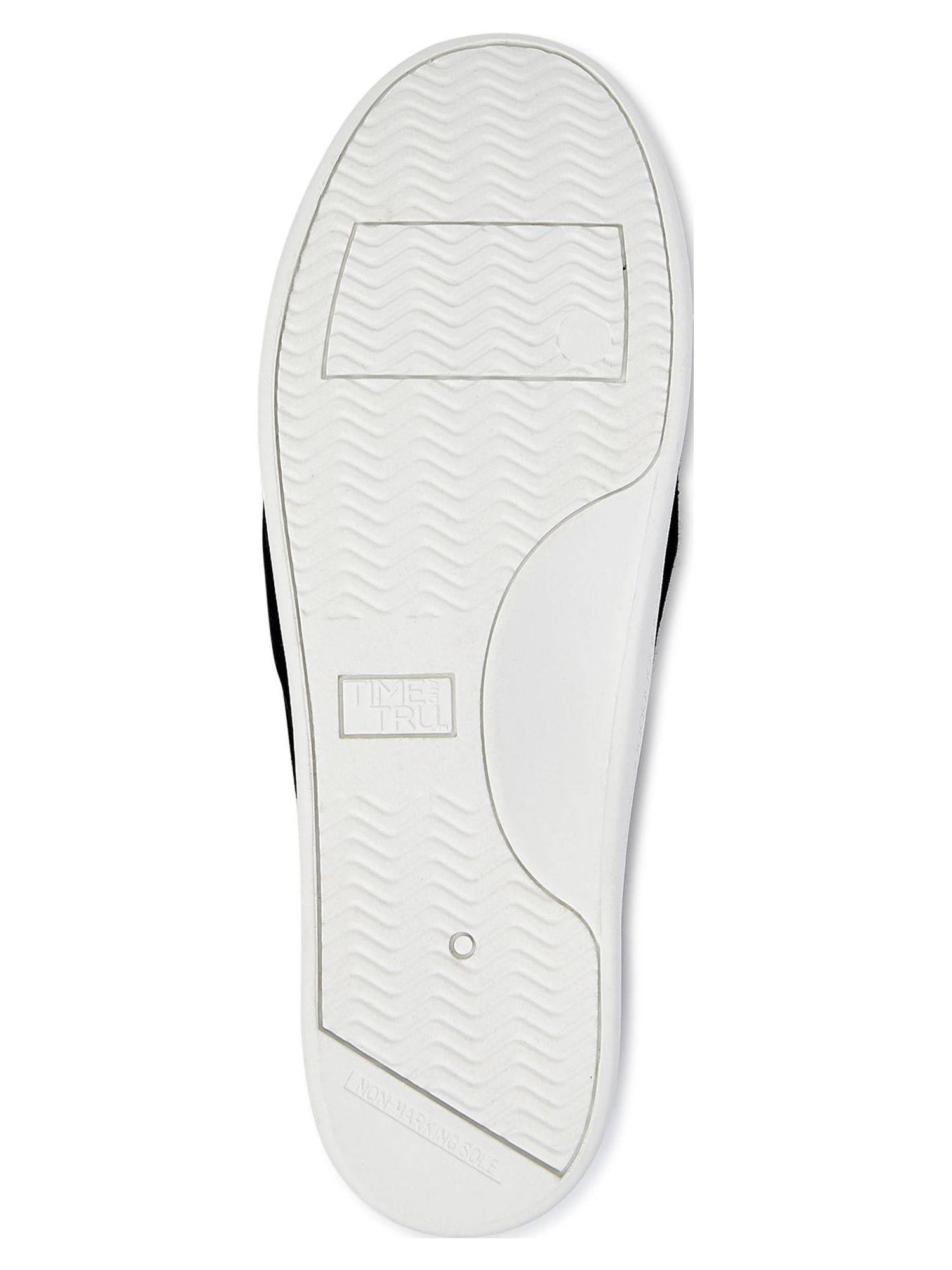 Time and Tru Women's Scrunch Back Slip-On Sneaker,Wide Width Available