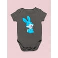 thumbnail image 3 of Cute Blue Bunny Bodysuit Infant -Image by Shutterstock,  Newborn, 3 of 4