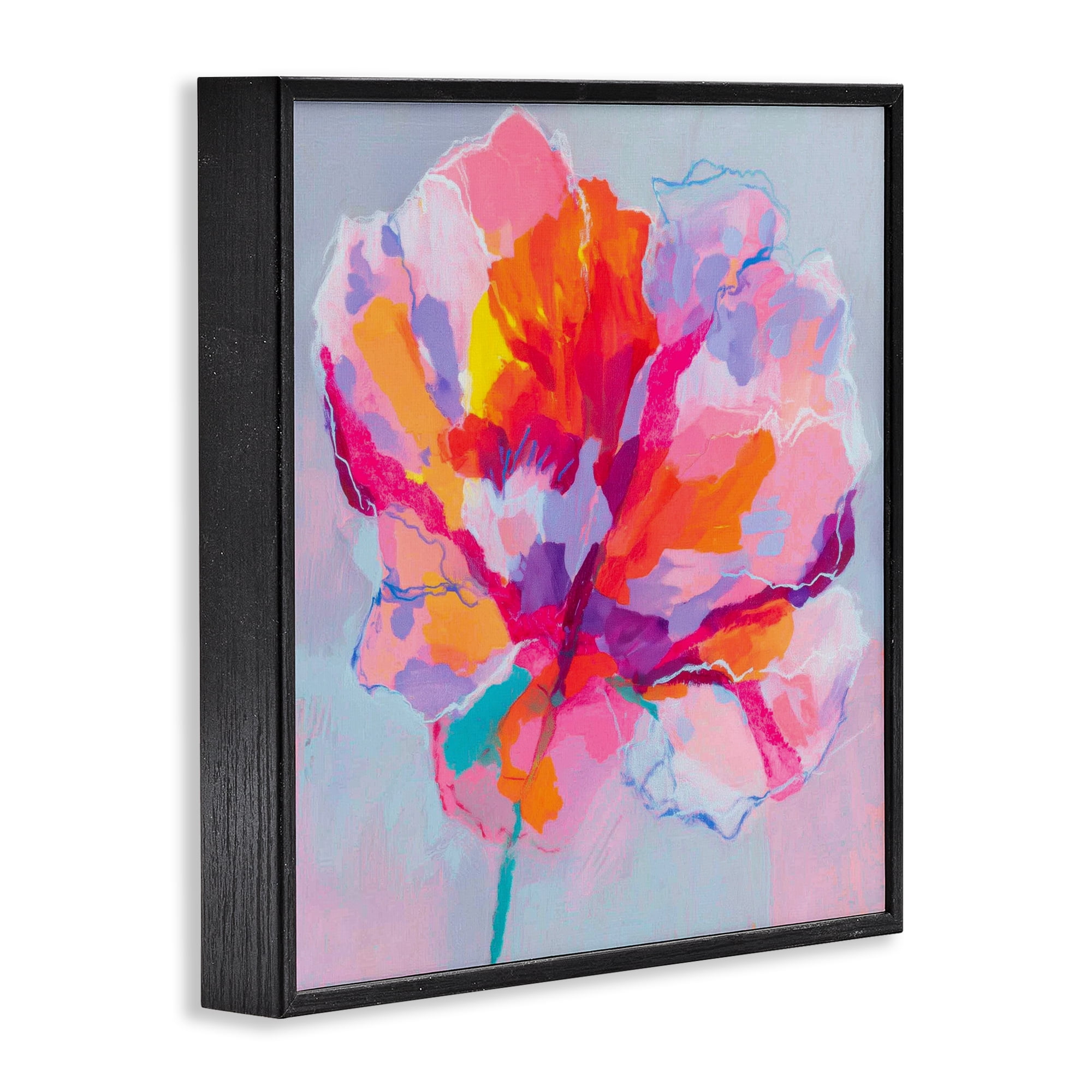 Stupell Industries The Open Petal Expression Black Framed Giclee Art, design by Chromatic Storm Studio