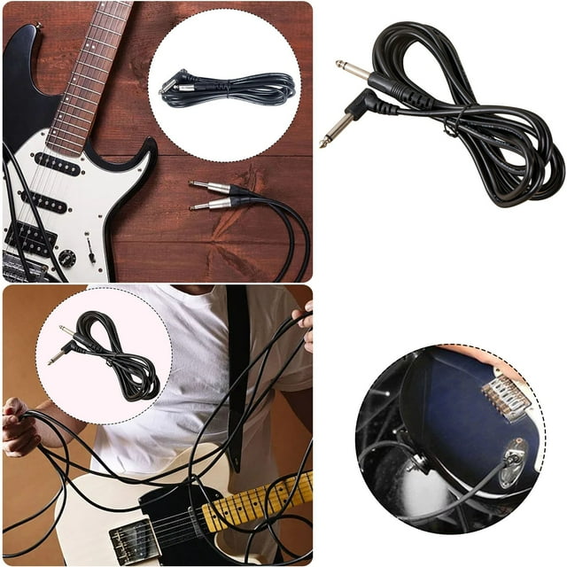 Universal Audio Guitar Speaker Straight Head Instrument Cord for Keyboard Amplifier Sound System High Shielded Heavy Duty Gold Plated