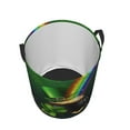 thumbnail image 3 of Balery St. Patrick's Day4 Round Laundry Basket with Handles Waterproof Freestanding Laundry Hamper for Clothes Toys in the Dorm and Family-Medium, 3 of 8