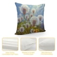 thumbnail image 4 of Chilfamy Dandelions Sun Blue Sky Pillow Covers with Zipper Closure Indoor Outdoor 1PC 22x22in, 4 of 5