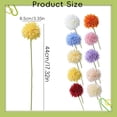 thumbnail image 3 of CHENjy Artificial Flowers for Decoration, Round Spherical Dandelion Faux Floral for Vase, Realistic Silk Home Decor for Living Room Centerpieces, Yellow, 1 Piece, 3 of 7