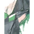 thumbnail image 2 of Maria, Robin 14x18 White Modern Wood Framed Museum Art Print Titled - Rare Green and Gray Abstract II, 2 of 4