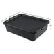 thumbnail image 4 of Caja de autobús comercial Sadstory de plástico de 13 litros con tapa negra, 3 paquetes, 4 of 7