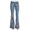 Blue Bell Bottom, variant on Puntoco Plus size womens pants clearance，Women's Loose Washed Denim Jeans Solid Stretch Slim Pants