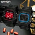 thumbnail image 5 of Sanda Men's Watches Sports Outdoor Waterproof Military Wrist Watch Date Multi Function Tactics LED Alarm Stopwatch, 5 of 6