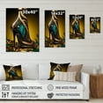 thumbnail image 4 of Designart Black And Gold High Heel Shoe V Canvas Wall Art, 4 of 5