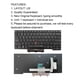 thumbnail image 3 of sweethay Aparato de entrada de teclado para portátil, repuesto de pieza de repuesto profesional táctil cómodo para ThinkPad E14 Slim Cuadernos de escritura y cuadernos de bocetos, 3 of 5