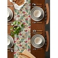 thumbnail image 2 of ERUNPONLY Tropical Summer Table Runner - 36 Inch Long Coastal Palm Leaf Flowers Starfish Cotton and Linen Blended Dress Scarves Farmhouse Table Runner for Kitchen Dining, Coffee Table, 13"x36", 2 of 8
